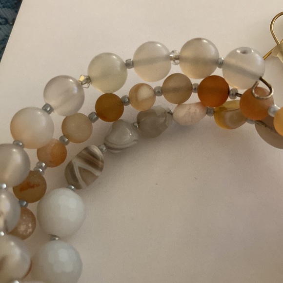 Agate bracelet& earring set - Picture 4 of 12